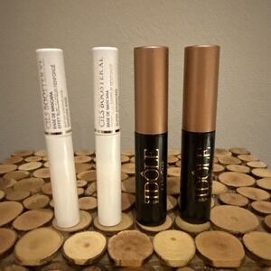 2x Lancome Cils Booster XL Mascara Primer .07 oz + 2x Lash Idole Mascara .08oz